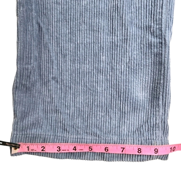 Reformation‎ Montauk Pleated Corduroy Pants Wide-leg Dusty Blue - Picture 16 of 16